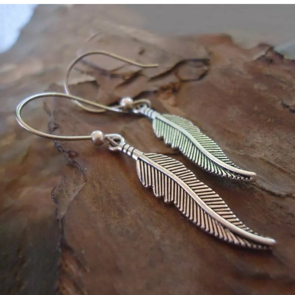 Leaf 925 Silver Drop Earrings for Women Jewelry
